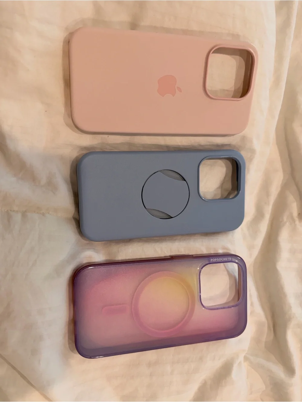 Pink & Blue MagSafe-Compatible Phone Case Bundle iPhone 15 Pro